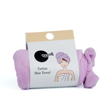 Yesss! turban za sušenje kose lila