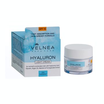 Velnea hijaluron lagana krema za lice spf15 50ml