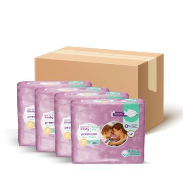 Mamma&baby pelene (mesečni box), veličina 7 xxl, 120 kom (4 x 30 kom)