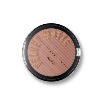 Aura Kompaktni puder Velvet matte 314 Chocolate 