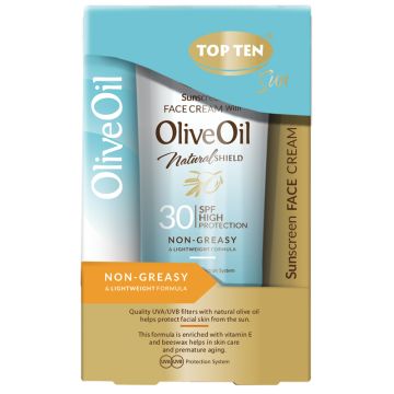 Top Ten krema za sunčanje nemasne kože lica na bazi maslinovog ulja spf 30 50ml