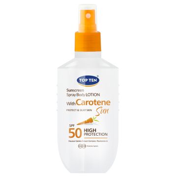 Top Ten losion za sunčanje na bazi carotena  spf 50  u spreju 150ml