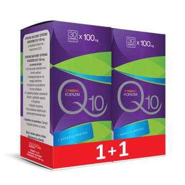 Strong Nature Paket Koenzim Q 10 100 mg, 30 kapsula, 1+1 