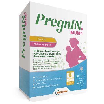 PregnIN mum, nakon trudnoće, 30+ 30 kapsula 