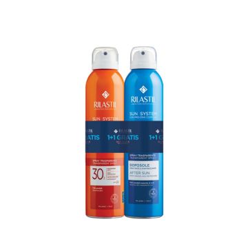 Rilastil sun transparentni sprej spf 30 200ml+sprej posle sunčanja 200ml