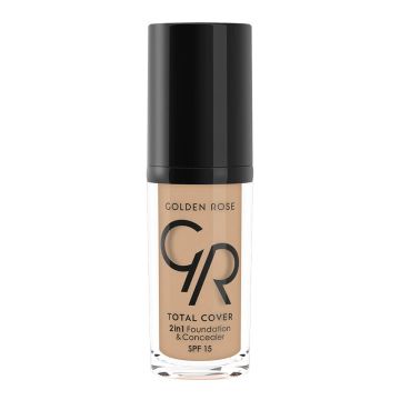 Golden Rose total cover 2in1 puder i korektor 006