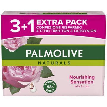 Palmolive sapun Milk&Rose 90g 3+1 gratis