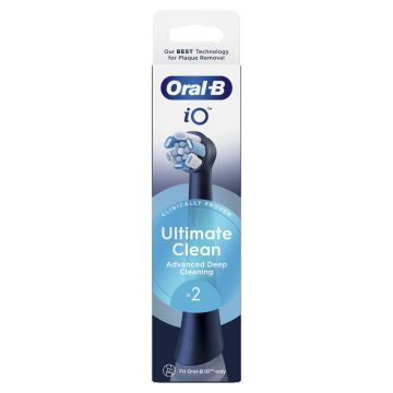 Oral-B iO Ultimate Clean Black nastavak za električnu četkicu, 2 komada