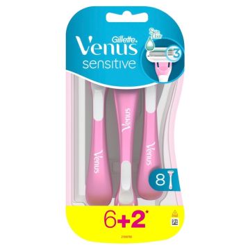 Simply Venus Sensitive 3 brijač, 8 komada