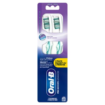 Oral-B Pro 3D White Advanced ručna četkica za zube, 2 komada