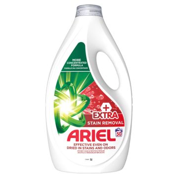 Ariel Extra + Stain Removal tečni deterdžent, 2.25l, 50 pranja