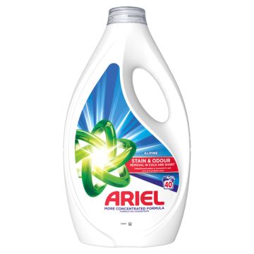 Ariel Alpine, tečni deterdžent, 40 pranja, 1800ml
