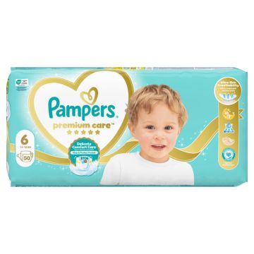 Pampers Premium Care pelene, veličina 6, 50 komada, 13-18 kg
