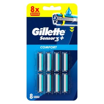 Gillette Sensor3+ Comfort dopune za muški brijač, 8komada