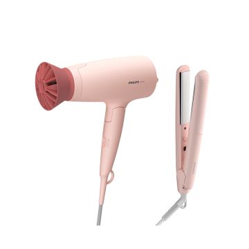 Philips set za oblikovanje kose fen + presa serije 3000 BHP398/00