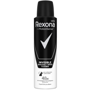 Rexona Invisible Black & White Dezodorans u spreju za muskarce 150 ml