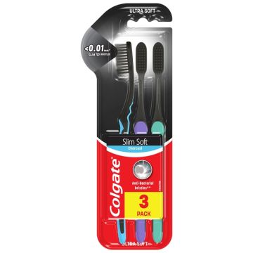 Colgate Slim Soft Charcoal četkica za zube 3 komad