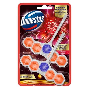 Domestos Aroma Lux Dahlia wish WC osveživač 2x50gr
