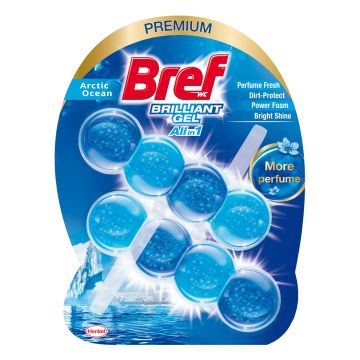 Bref Brilliant Gel Arctic Ocean wc osveživač 2x42g