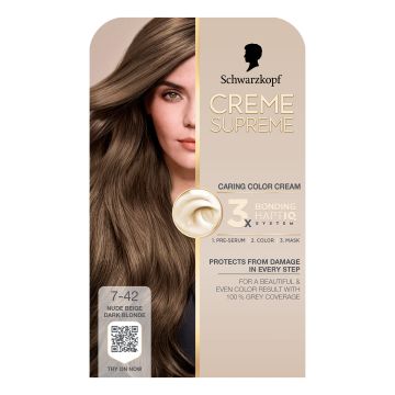 Creme Supreme 7-42 nude plava boja za kosu