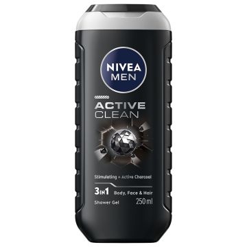 NIVEA MEN Active Clean gel za tuširanje za muškarce 250ml