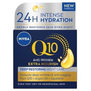 Nivea Q10 Extra Nourish Deep Restoring noćna krema protiv bora 50ml