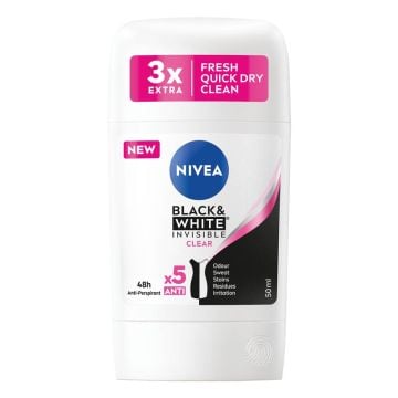 Nivea Black & White Clear stik za žene 50ml