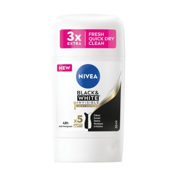 Nivea Black and White Silky Smooth stik za žene 50ml