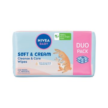Nivea Baby Soft & Cream maramice 2x57kom