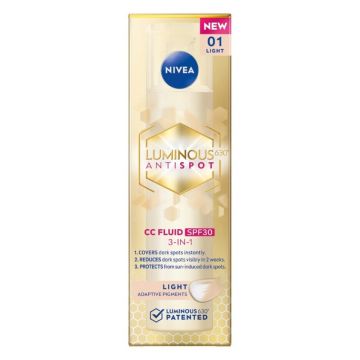 Nivea Luminous 630 cc Fluid spf 30 svetla, 40ml 
