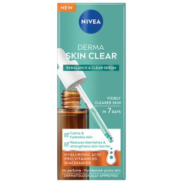 Nivea Derma Skin Clear Rebalance & Clear serum