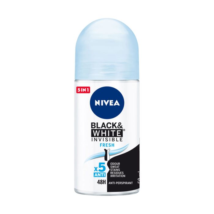 NIVEA Black & White Invisible Pure roll on 50ml | Lilly Drogerie