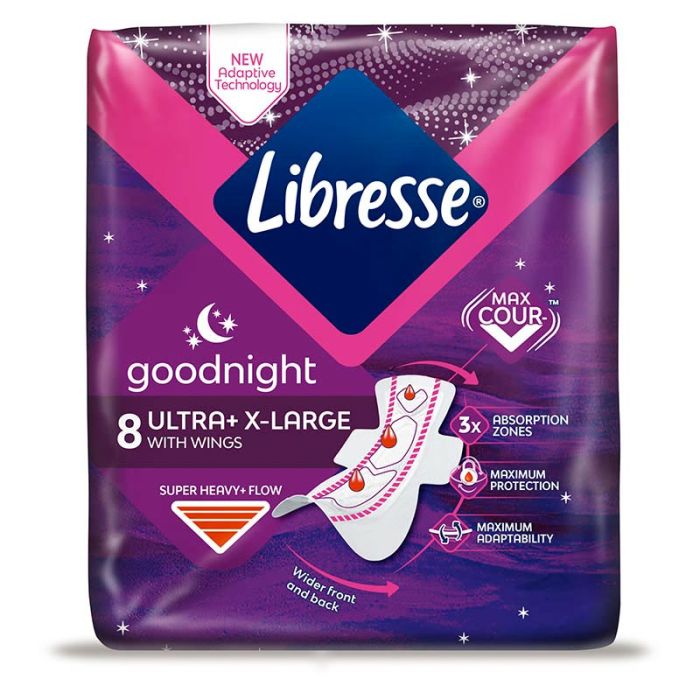Libresse ultra goodnihgt long ciklusni ulošci 8kom Lilly