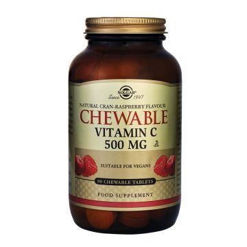 Solgar Vitamin C 500 Brusnica-Malina, 90 tableta