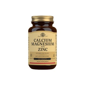 Solgar Kalcijum, Magnezijum plus Cink, 100 tableta