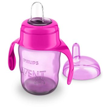 Avent šolja bez kapanja soft 6+ roze 200ml 6m+