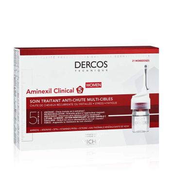 Vichy Dercos Aminexil Clinical 5 Ampule protiv opadanja kose za žene 21 ampula
