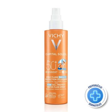 Vichy Capital Soleil Vodeno-fluidni sprej za decu SPF 50, 200ml
