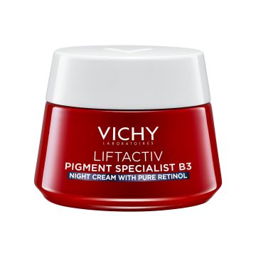 Vichy Liftactiv B3 Noćna krema protiv hiperpigmentacijskih fleka sa čistim retinolom, 50 ml