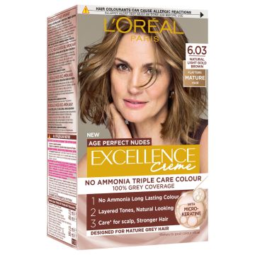 L'Oreal Paris Excellence Age Perfect Nudes boja za kosu 6.03 natural light gold brown