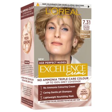 L'Oreal Paris Excellence Age Perfect Nudes boja za kosu 7.31 natural caramel blonde