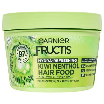 Garnier Fructis Hair Food Kiwi Menthol maska za kosu 390ml