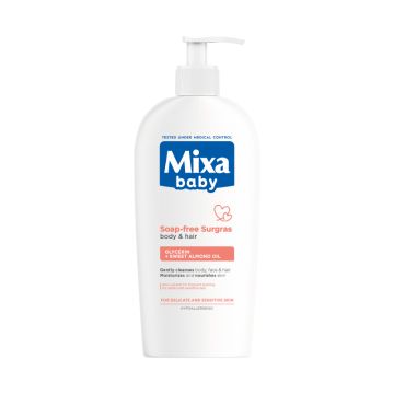 Mixa Baby Nežan gel za telo i kosu bez sapuna 400 ml