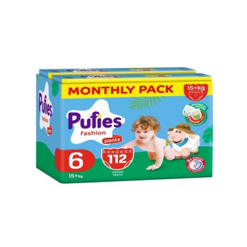 Pufies fashion pants pelene veličina 6 (mesečni box) 112kom