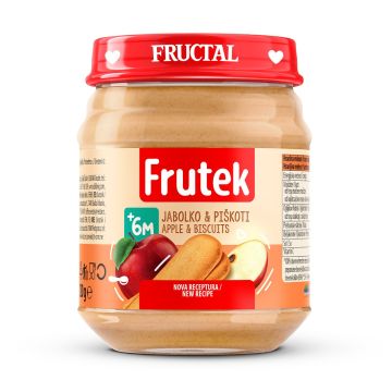 Frutek kašica od jabuka i keks 120 gr