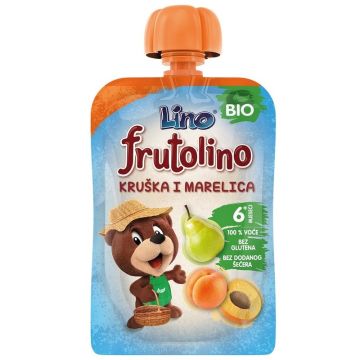 Frutolino bio pouch kruška i marelica 100g