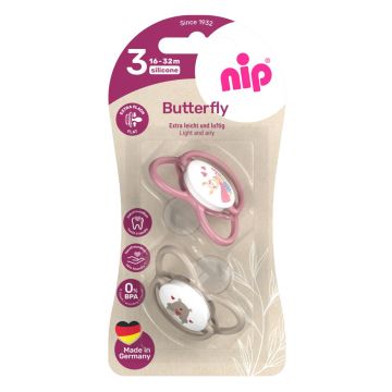 Nip Butterfly laža, silikon, mix boja, 16-32m
