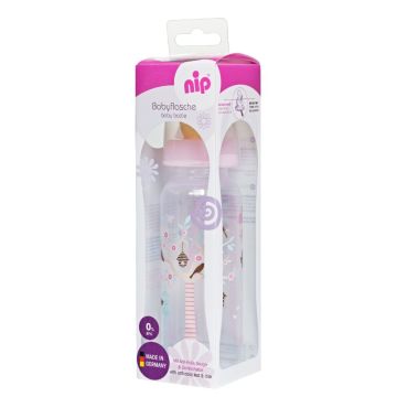 Nip PP Family flašica kaučuk cucla ,za devojčice, 6m+, 250ml