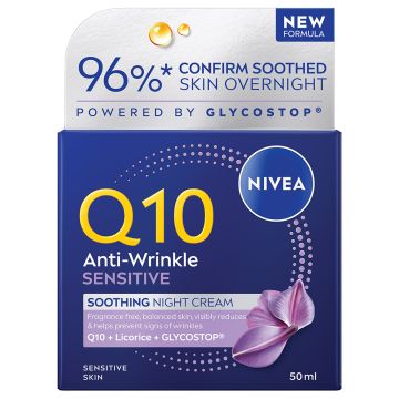 Nivea Q10 Sensitive noćna krema protiv bora 50 ml