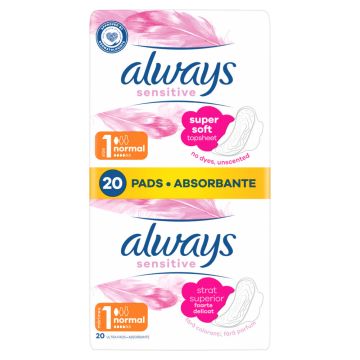 Always Sensitive Ultra Normal Plus Duo higijenski ulošci sa krilcima 20 komada